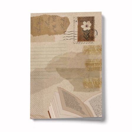 Vintage A6 Çizgili Mini Defter Not Defteri