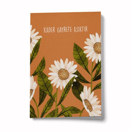 Kader Gayrete Aşıktır A6 Çizgili Mini Defter Not Defteri