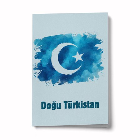 Doğu Türkistan A6 Çizgili Mini Defter Not Defteri