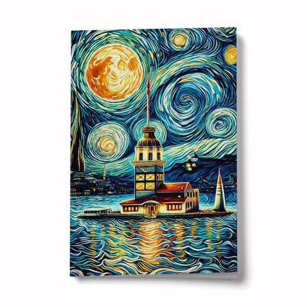 Bir Kızkulesi Rüyası A6 Çizgili Mini Defter Not Defteri