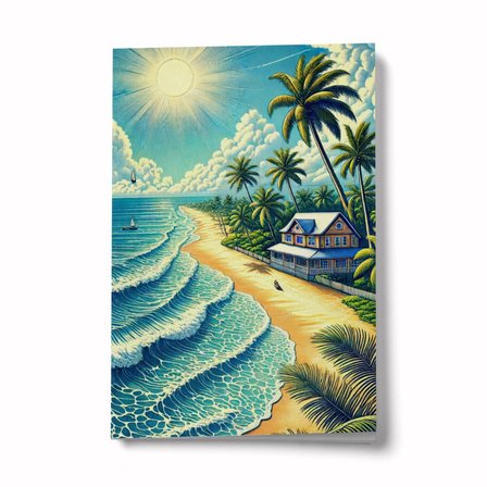 Keyifli Bir Yaz Günü A6 Çizgili Mini Defter Not Defteri