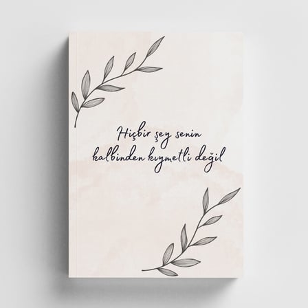 Hiçbir Şey Senin Kalbinden Kıymetli Değil Bullet Journal A5 Noktalı Defter
