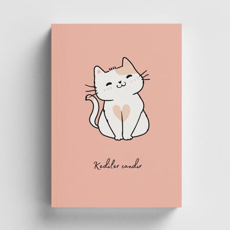 Kediler Candır Bullet Journal A5 Noktalı Defter
