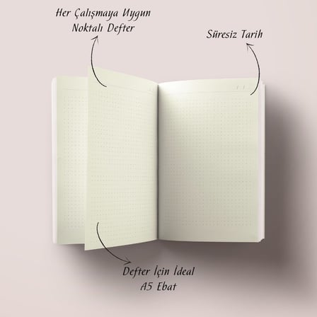 Saksıdaki Güzellikler Bullet Journal A5 Noktalı Defter
