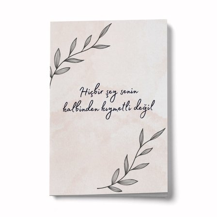 Senin Kalbinden Kıymetli Değil A6 Çizgili Mini Defter Not Defteri