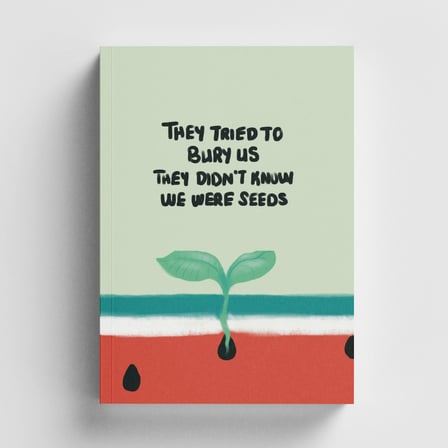 Seeds, Not Silence Filistin Bullet Journal A5 Noktalı Defter