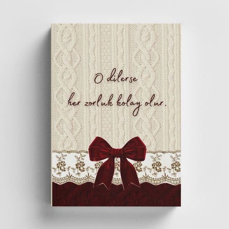 Vintage Serisi 10 O Dilerse Her Zorluk Kolay Olur Bullet Journal A5 Noktalı Defter