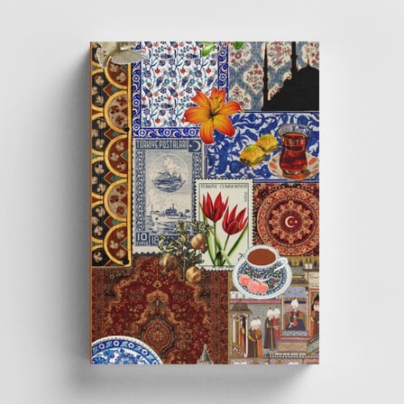 Kolaj Serisi 42 Bir Kültür Mirası Bullet Journal A5 Noktalı Defter