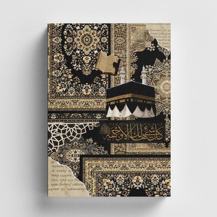 Kolaj Serisi 57 Kabe Özlemi İslami Defter (Ayet-Hadisli)