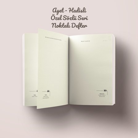 Kolaj Serisi 35 Bir Kapı Kapanır, Diğeri Açılır İslami Defter (Ayet-Hadisli)
