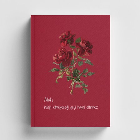 Allah, Nasip Etmeyeceği Şeyi Hayal Ettirmez İslami Defter (Ayet-Hadisli)