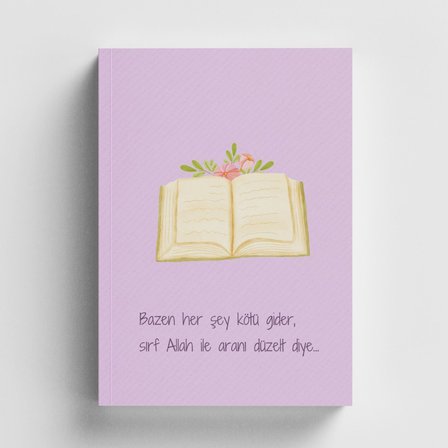 Bazen Her Şey Kötü Gider İslami Defter (Ayet-Hadisli)