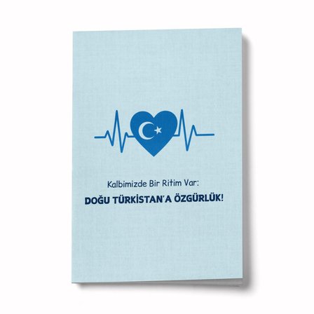 Doğu Türkistan'a Özgürlük A6 Çizgili Mini Defter Not Defteri