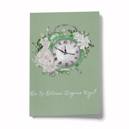 Bir İşi Bitirince Diğerine Koyul A6 Çizgili Mini Defter Not Defteri