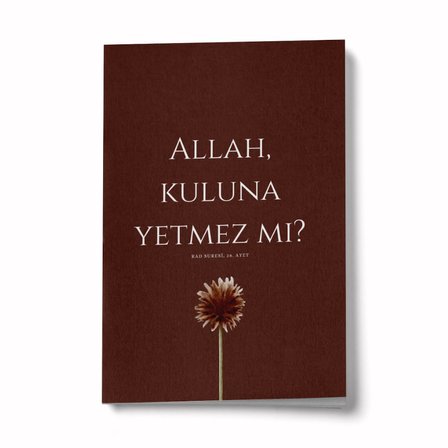 Allah Kuluna Yetmez Mi? A6 Çizgili Mini Defter Not Defteri