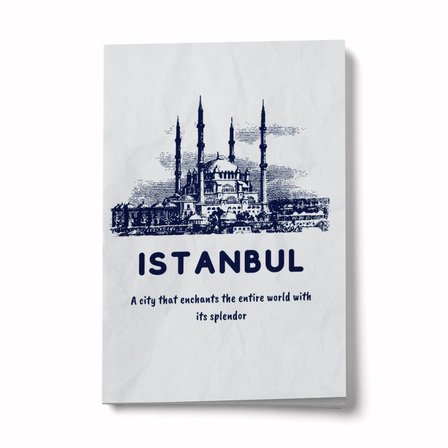 The Enchanting City Of Istanbul A6 Çizgili Mini Defter Not Defteri