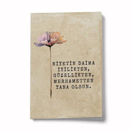 İyilik, Güzellik Merhamet A6 Çizgili Mini Defter Not Defteri
