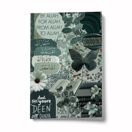 Kolaj Serisi 12 Hayy'dan Hu'ya A6 Çizgili Mini Defter Not Defteri