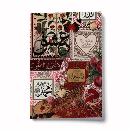 Kolaj Serisi 18 Rızkımız Göktedir A6 Çizgili Mini Defter Not Defteri
