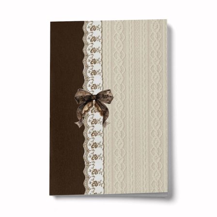 Vintage Serisi 3 Kahve Fiyonk A6 Çizgili Mini Defter Not Defteri