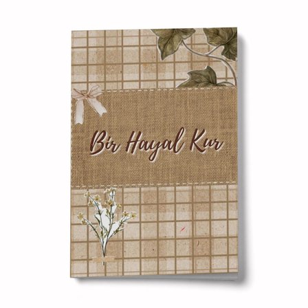 Vintage Serisi 5 Bir Hayal Kur A6 Çizgili Mini Defter Not Defteri