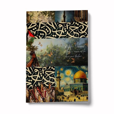 Ümmet Coğrafyası Serisi 5 Aynı Kıbleye Yönelmek A6 Çizgili Mini Defter Not Defteri