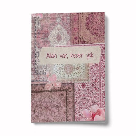 Sufi Serisi 6 Allah Var, Keder Yok A6 Çizgili Mini Defter Not Defteri