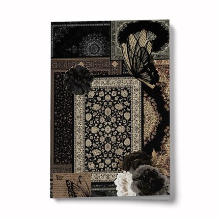 Etnik Kolaj Serisi 6 Şebi Yelda A6 Çizgili Mini Defter Not Defteri
