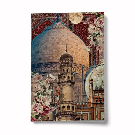 Kolaj Serisi 39 Gönül Kubbesi A6 Çizgili Mini Defter Not Defteri