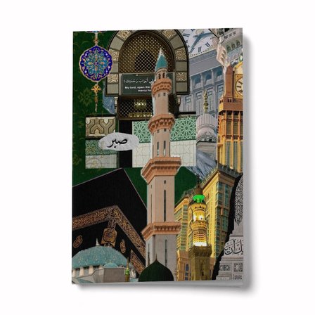 Kolaj Serisi 54 Kâbe’den Ravza’ya A6 Çizgili Mini Defter Not Defteri
