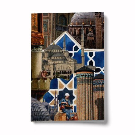 Kolaj Serisi 55 İlim Uğrunda Seyahat A6 Çizgili Mini Defter Not Defteri