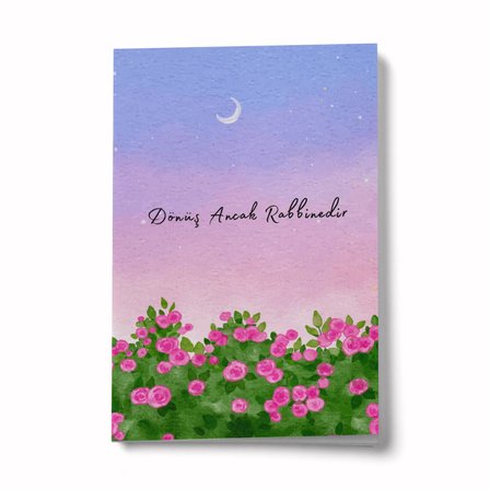 Dönüş Ancak Rabbinedir A6 Çizgili Mini Defter Not Defteri