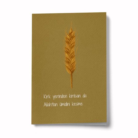 Kırk Yerinden Kırılsan da Allah’tan Ümidini Kesme A6 Çizgili Mini Defter Not Defteri