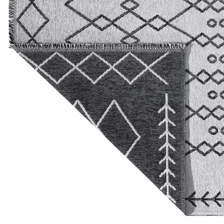 PALERMO-6816A Antrasit Gri Çift Taraflı Yıkanabilir Dokuma Kolay Temizlenir Halı Kilim