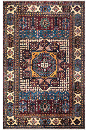 EFES 2304 Geleneksel Motif Yumuşak Doku Leke Tutmayan Modern Halı Kilim