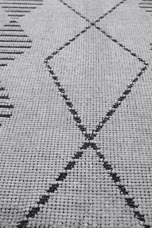 TROY Yıkanabilir Kaydırmaz, Pamuk Dokuma, Premium Kalite Salon&mutfak&yemek Odası Kilimi TY106-A.Gri