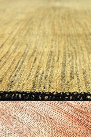 KİLİMİSTA MİLANO ML103 Hardal Leke Tutmaz Antialerjik Yıkanılabilir Dokuma Dekoratif Halı Kilim