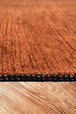 KİLİMİSTA MİLANO ML107 Kiremit Leke Tutmaz Antialerjik Yıkanılabilir Dokuma Dekoratif Halı Kilim