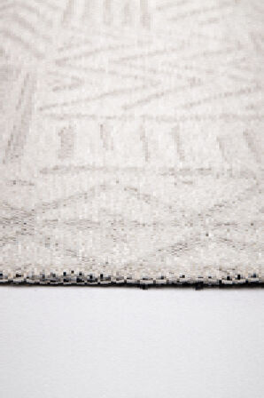 KİLİMİSTA MİLANO ML201 Krem Leke Tutmaz Antialerjik Yıkanılabilir Dokuma Dekoratif Halı Kilim