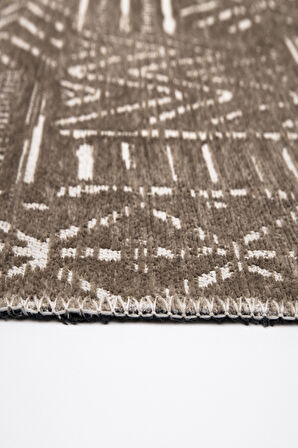 KİLİMİSTA MİLANO ML202 Açık Bej Leke Tutmaz Antialerjik Yıkanılabilir Dokuma Dekoratif Halı Kilim