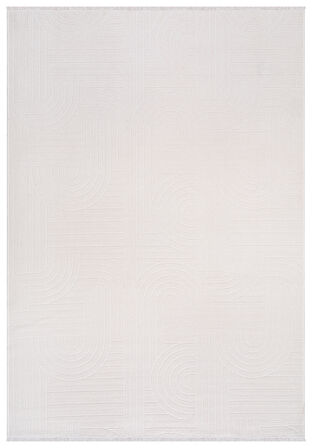 TROY Yıkanabilir Kaydırmaz, Pamuk Dokuma, Premium Kalite Salon&mutfak&yemek Odası Kilimi TY112-Kemik