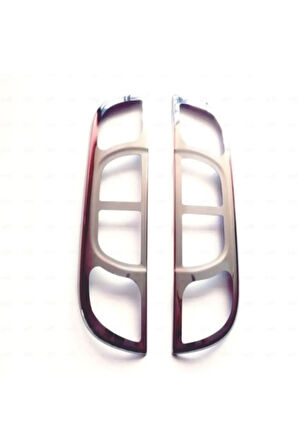 Uyumlu Citroen Nemo Krom Stop Çerçeve 2 Parça 2008 Üzeri Paslanmaz Çelik