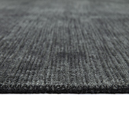 MİLANO ML101 Antrasit Leke Tutmaz Antialerjik Yıkanılabilir Dokuma Dekoratif Halı Kilim Yolluk