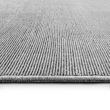 TROY Yıkanabilir Kaydırmaz, Pamuk Dokuma, Premium Kalite Salon&mutfak&yemek Odası Kilimi Gri