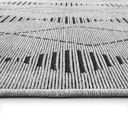 TROY Yıkanabilir Kaydırmaz, Pamuk Dokuma, Premium Kalite Salon&mutfak&yemek Odası Kilimi TY106-A.Gri