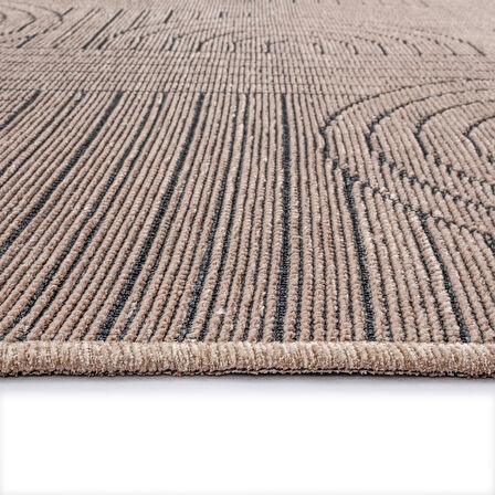 TROY Yıkanabilir Kaydırmaz, Pamuk Dokuma, Premium Kalite Salon&mutfak&yemek Odası Kilimi TY112-Bej