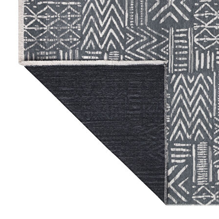 MİLANO ML203 Açık Gri Leke Tutmaz Antialerjik Yıkanılabilir Dokuma Dekoratif Halı Kilim Yolluk