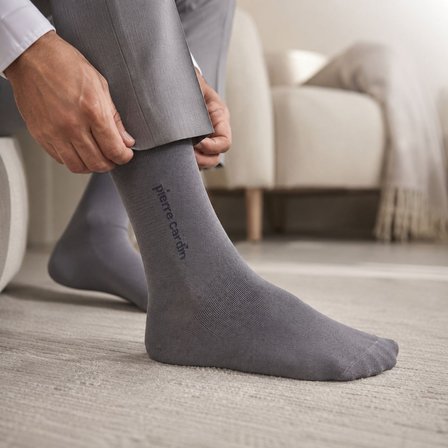 Pierre Cardin Gri Merserize Çorap 41-44 Beden Klasik Günlük Çorap