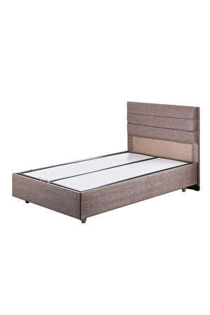 Sofia Tek Kişilik Baza Başlık Comfort Yatak Seti Krem