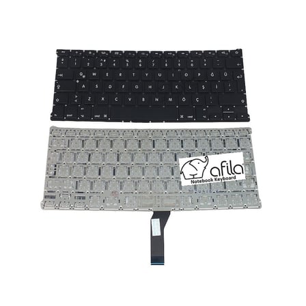 Macbook Air 13 A1369 A1466 2011/2015 Klavyesi Siyah TR - B.Enter / KL0001